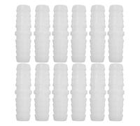 12 Pezzi Connettore Tubo Spinato Plastica PE 10mm Diritto Uguale | Design a Tenaglia Stretto, Tubo Liquido e Silicone, Uso Fai-da-te, Riparazione Flessibile Esterna