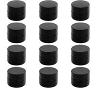 12 pezzi contenitori in vetro ambrato, barattolini piccoli con tappo, vasetti per cosmetici, riutilizzabili, 5 ml, per cosmetici, lozioni, unguenti, oli essenziali, creme