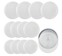 12 Pezzi Coperchi per Lattine Set, Tre diverse dimensioni Coperchi per Alimenti in plastica trasparente, Riutilizzabile Coperchi Ermetici per Conservare Alimenti, Cibo per Cani e Gatti