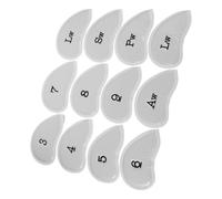 12 Pezzi Coperture per Bastoni da Golf Pu, Set da Bianche | Facili da Installare, Leggere e Morbide, Impermeabili, per Bastoni e Ibridi Sul Campo da Golf