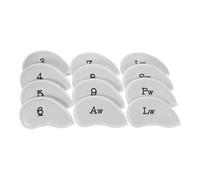 12 Pezzi Coperture per Mazze da Golf in PU Bianco, Set da 12 | Protezioni Leggere e Morbide, Impermeabili, Facili da Installare, per Fairway Wood e Driver Sul Campo