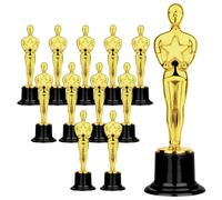 12 Pezzi Coppa Trofeo Statuetta Trofeo Vincitore D'Oro Coppe e Trofei Calcio Plastica Trofeo Placcata Coppa per Trofei per Carnevale Feste Bambini I Premi Sportivi del Calcio e i Gala di Premiazione