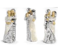 12 Pezzi Coppia Innamorati 3 Assortiti 8 cm in Resina Mandorle Bomboniere