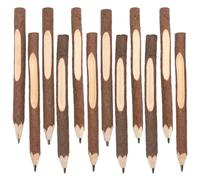 12 Pezzi Corteccia Matite Legno, Rami Legno Matita, Matite per Bambini, Matite Bambini Regalo Feste，Matite per Scrivere