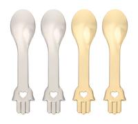 12 Pezzi Cucchiai In Per Crema E Maschera