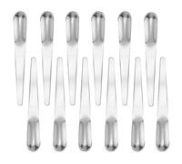 12 Pezzi Cucchiaini da Caffè, 12,3cm, Cucchiaino da Dessert in Acciaio Inox, Cucchiaini da Tè, Riutilizzabili,Cucchiai per Famiglie, Ristoranti, Mense, Bar(Argento)