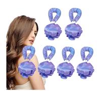 12 Pezzi Curler per Capelli Seta, Senza Calore,Seta,Antiscivolo, Bigodini per Boccoli Fascia Arriccia Capelli Donna per Dormire Durante La Notte,purple