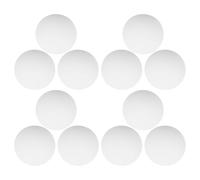 12 Pezzi Cuscinetto Anticollisione per Maniglia Porta, Silicone Bianco | Protezione Sobria e Decorativa, Forma Rotonda, per Pareti e Superfici in Appartamenti e Asili