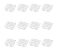 12 Pezzi Custodia Batteria in Plastica Trasparente - Custodia Di Ricarica Per Batterie AA E AAA, Soluzione Pratica Per Conservare E Trasportare Le Tue Batterie,scatola Porta Batterie,portapile