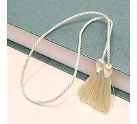 12 pezzi da 5 cm colorati nappe, segnalibri nappe nappa piccola decorazione nappa boho troddel gancio per mobili nappe spesse nappe decorative in seta per progetti fai da te, accessori (beige)