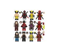 12 pezzi da collezione Supereroe Deadpool Minifigure Wolverine Gambit Action Figures Building Blocks