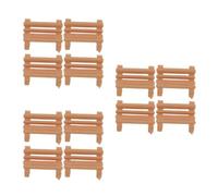 12 Pezzi Decorazione Micro Paesaggio Panchina Giardino 1: 200 ABS Khaki | Aspetto Realistico, Leggero da Posizionare, per Bonsai, Mini Vasi, Collezionisti e Casa delle Bambole