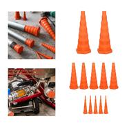 12 pezzi di assortimento di tappi per tubi idraulici, taglia grande, media e