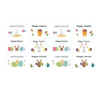 12 pezzi di biglietti per la festa di Pasqua con buste biglietti di auguri per