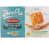 12 pezzi di biscotti balocco zeropiù con fiocchi d'avena senza zuccheri aggiunti