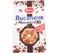 12 pezzi di biscotti doria bucaneve maxigocce xl con gocce di cioccolato - busta