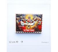 12 pezzi di Calamita Magnete da Frigo in Resina da Collezione Ultima Cena