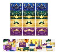 12 pezzi di carta decorativa Eid buste creative buste del festival di denaro