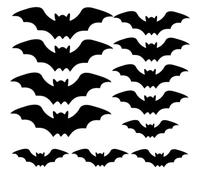 12 pezzi di decorazione da parete da pipistrello di Halloween con decorazioni per la parete di Halloween illuminate a LED per casa interno decorazione esterna