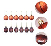 12 pezzi di decorazioni natalizie delicate per l'albero appese alla pallina da