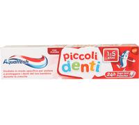 12 pezzi di dentifricio aquafresh piccoli denti per bambini da 1 a 5 anni - 50 m
