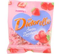 12 pezzi di dietorelle caramelle gommose alla fragola senza zucchero - 70 gr