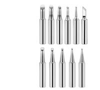 12 pezzi di ferro da saldatore 900M, punta in ferro da saldare per stazioni di saldatura, compatibili con 937, 907, 938, 969, 8586 e 852D, diversi modelli e accessori di saldatura