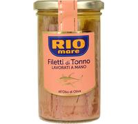 12 pezzi di filetti di tonno rio mare all'olio di oliva lavorati a mano - 250 gr