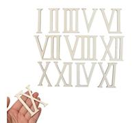 12 Pezzi di Forme di Numeri Romani in Legno, 7 Cm, Lettere in Legno Non Finite, Numeri, Ornamenti Per Orologio Fai da Te, Decorazioni, Arti E Mestieri