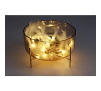 12 Pezzi Di Lanterne Con Piume 20 LED Funzione Timer A Batteria 2,15m