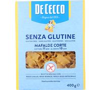 12 pezzi di mafalde corte n. 32 de cecco senza glutine - 400 gr