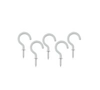 12 pezzi di metallo, plastica, gancio for tazza bianca, bulloni ad occhiello, gancio for viti da parete contro il vaiolo(X-Small)