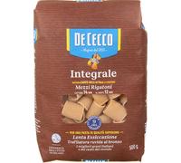 12 pezzi di mezzi rigatoni n. 26 integrali de cecco - 500 gr