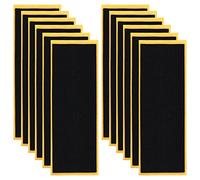 12 pezzi di nastro adesivo antiscivolo in schiuma per tastiera, nero, 110 x 38 x 1 mm