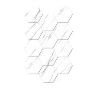 12 pezzi di pannelli fonoassorbenti autoadesivi, pannelli acustici esagonali in schiuma, pannelli in schiuma ad alta densità per insonorizzazione per studio podcast, soggiorno, uffici (I)