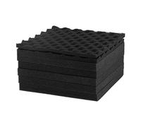 12 pezzi di pannelli in schiuma, pannelli fonoassorbenti per studi di registrazione, piastrelle in schiuma di poliuretano ignifuga 30x30 cm per cinema domestico e KTV,