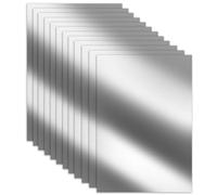 12 Pezzi di Pellicola Adesiva per Specchio, Specchio Flessibile Autoadesivo Non in Vetro, Piastrelle a Specchio Autoadesive, Adesivo per Piastrelle a Specchio per Decorazione Domestica del Bagno