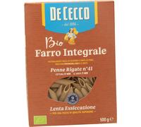 12 pezzi di penne rigate n. 41 di farro integrale de cecco bio - 500 gr