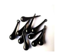 12 pezzi di perline pendenti con gocce di pioggia in vetro multicolor, accessori, decorazioni for la casa(Schwarz)