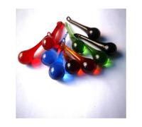 12 pezzi di perline pendenti con gocce di pioggia in vetro multicolor, accessori, decorazioni for la casa(Mixed)