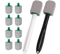 12 pezzi di pietra pomice per WC, pietra pomice per WC con manico in plastica per rimuovere le macchie di calcare