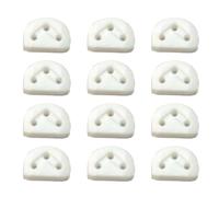 12 pezzi di plastica corde per chitarra corde perline ponte 3 fori chitarra ponte perline fissaggio per chitarre classiche guide corde guida fibbia stringa