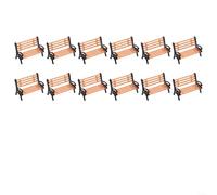 12 pezzi di plastica modellini di treno panchine per layout in scala Z progettati per layout di scena stradale stazioni ferroviarie e paesaggi urbani in miniatura