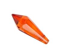 12 pezzi di prismi di cristallo di ghiacciolo for lampadari a sospensione, gocce di ricambio for portalampade(Amber)