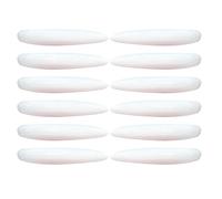 12 pezzi di protezione antigraffio per bordo auto, 12 pezzi, 1 set in gomma per auto, facile da installare, non richiede fori o tagli, applicabile alla maggior parte delle auto (bianco)