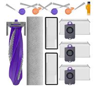 12 pezzi di ricambio accessori compatibili con Narwal Flow Robot Vacuum e Mop Combo, 1 spazzola a rullo, 2 filtri HEPA, 3 sacchetti per la polvere, 1 panno per mocio autopulente, 4 spazzole per la