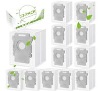 12 pezzi di sacchetti per aspirapolvere per iRobot Roomba, i7, i7+, i7Plus, i8, i8+, i3, i3+, i4, i4+, i6, j7, j7+, s9, s9+, s9Plus Clean Base, automatico sacchetti per aspirapolvere per iRobot Roomba