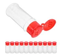 12 pezzi di saliera e pepiera in plastica con coperchi, 200 ml, grande