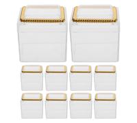 12 pezzi di scatola di plastica trasparente con coperchio - contenitori