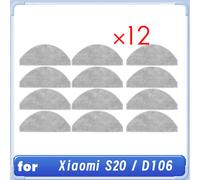 12 pezzi di straccio per la pulizia dei componenti dell'aspirapolvere robot S20 / D106